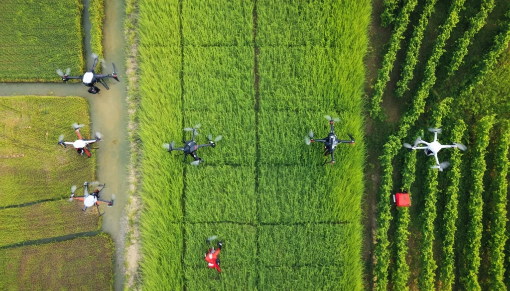Culturas beneficiadas por drones